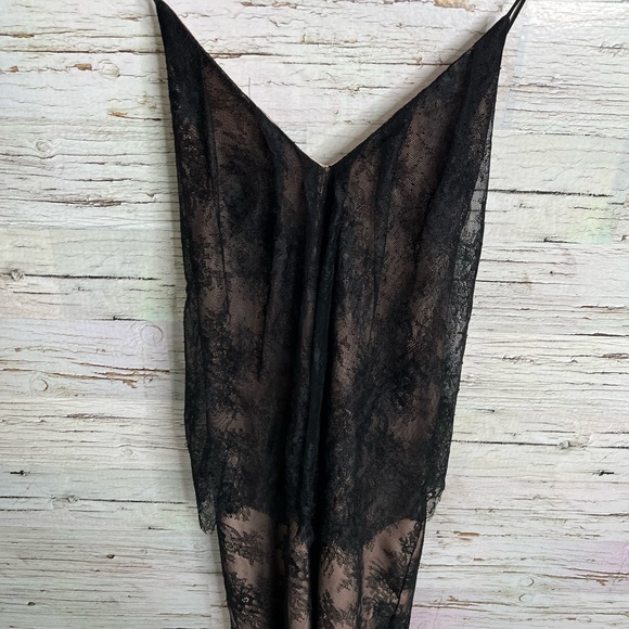 Stylestalker black lace midi dress size large - Picture 6 of 9